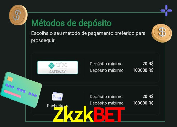 O cassino Zkzkbet oferece uma grande variedade de métodos de pagamento